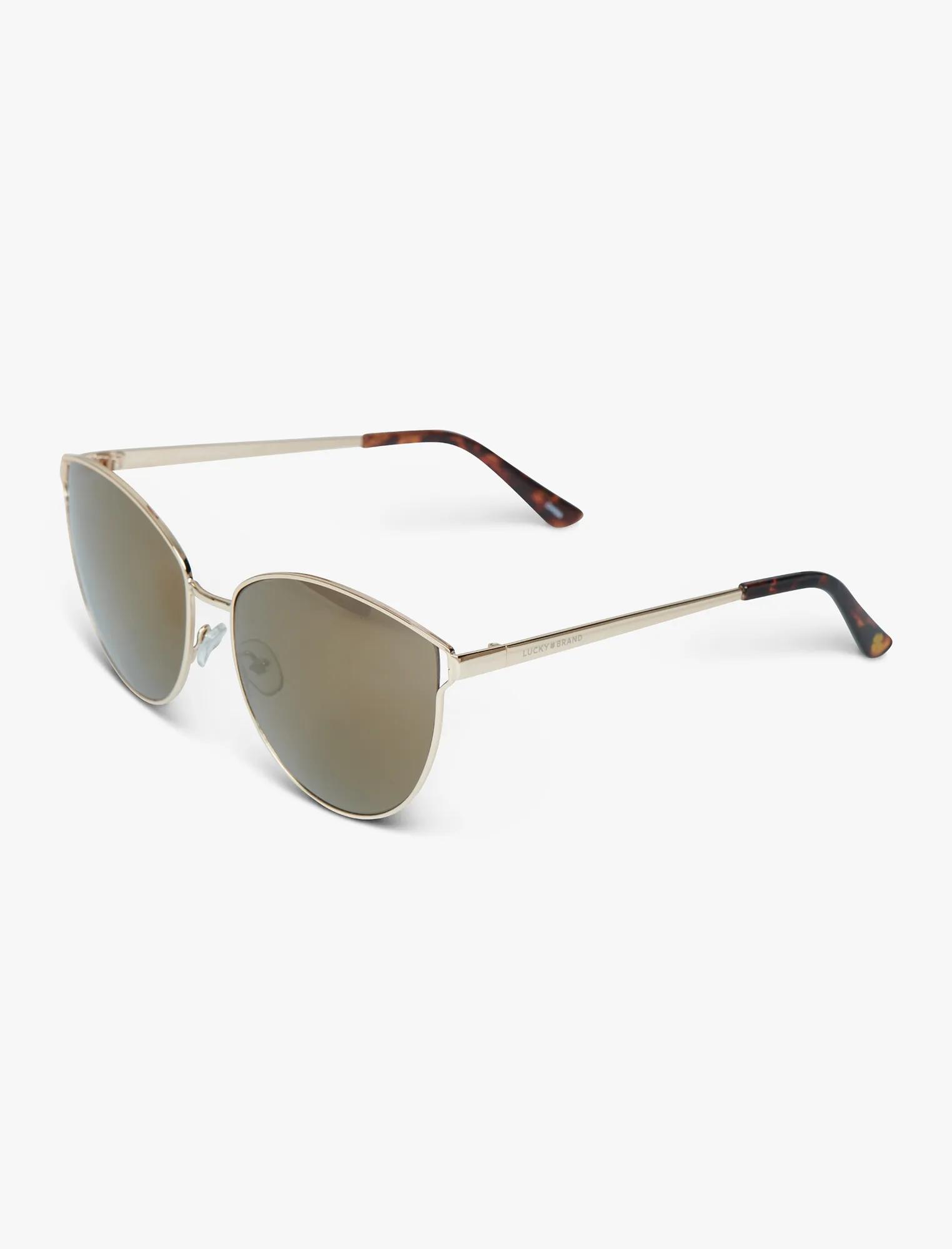 HEXIE GOLD CAT EYE SUNGLASSES, image 3