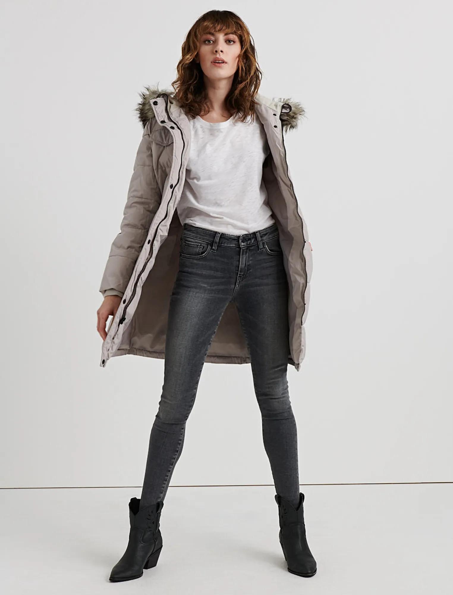 FAUX FUR HOODED PUFFER JACKET, image 2