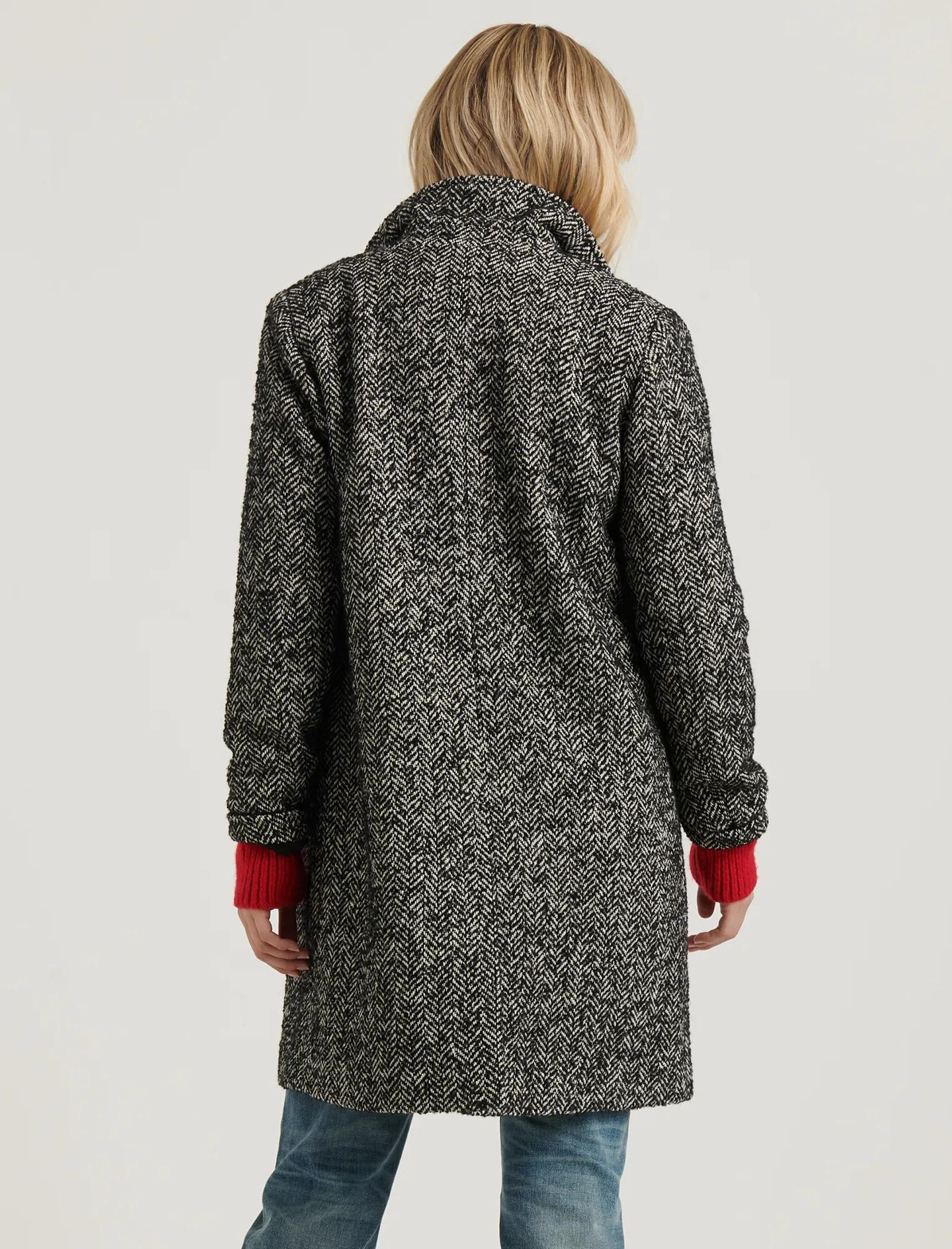 WOOL HERRINGBONE COAT, image 4