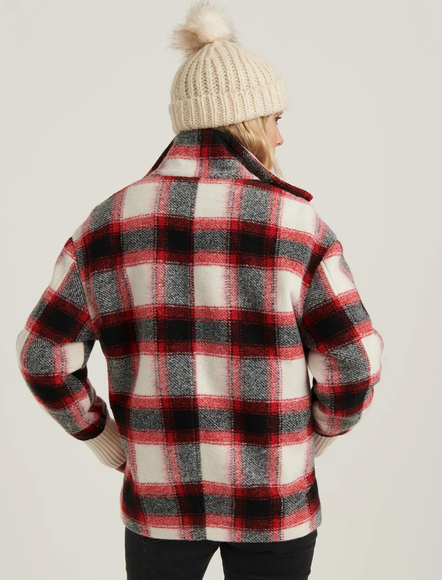 PLAID WOOL ZIP JACKET, image 4
