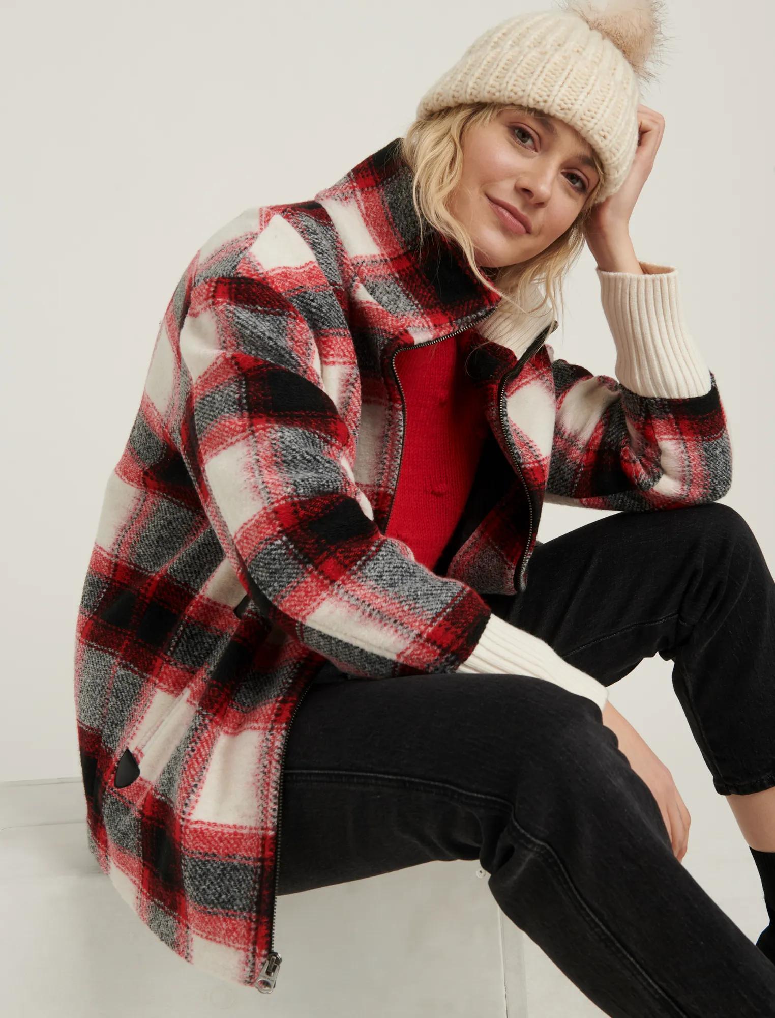 PLAID WOOL ZIP JACKET, image 5