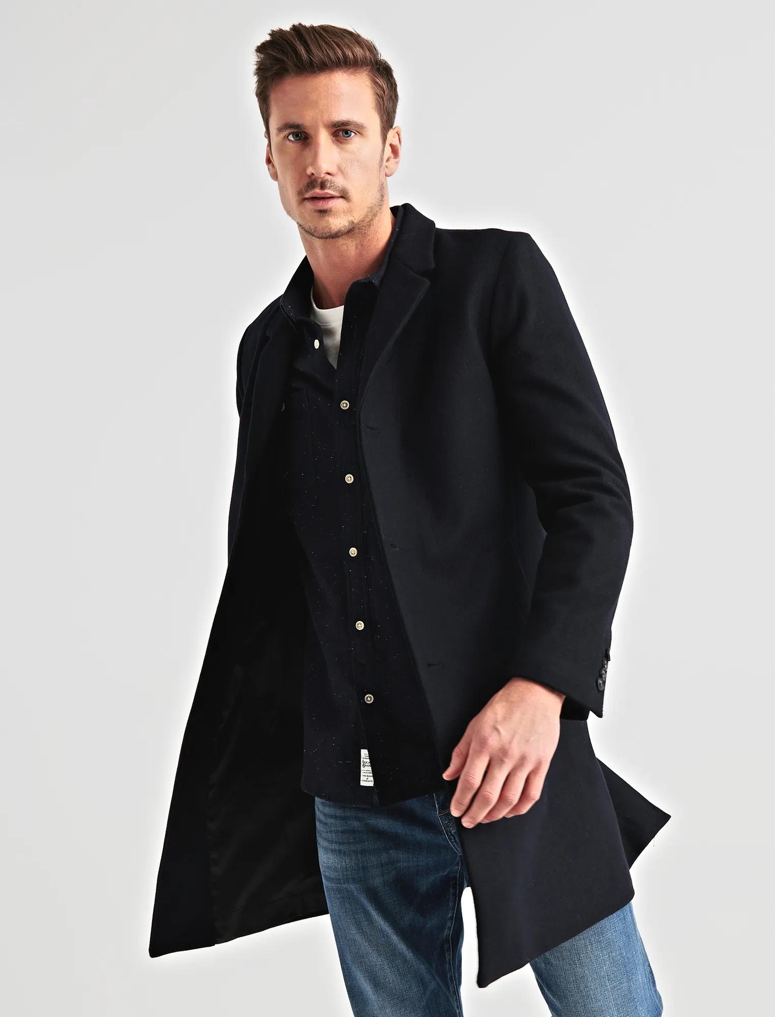 Wool Blend Car Coat, image 1