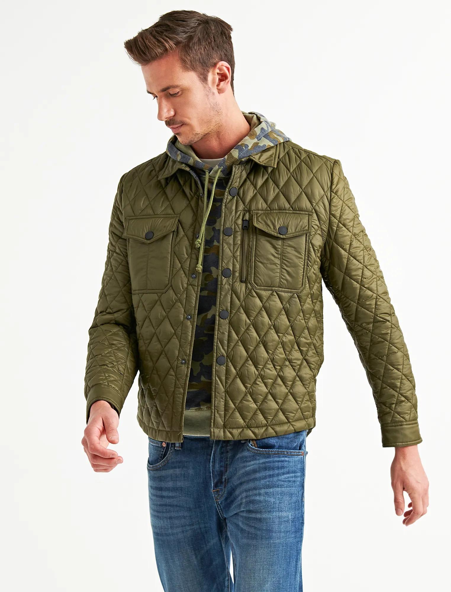DIAMOND QUILTED SHIRT JACKET, image 2