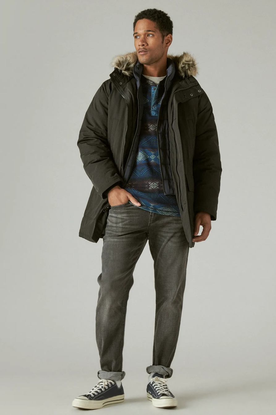 PARKA FAUX FUR TRIM JACKET, image 2