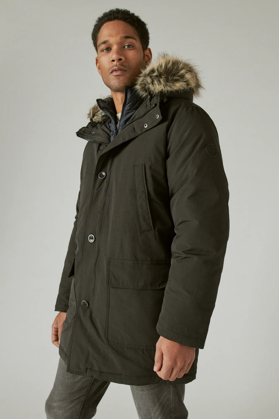 PARKA FAUX FUR TRIM JACKET, image 3