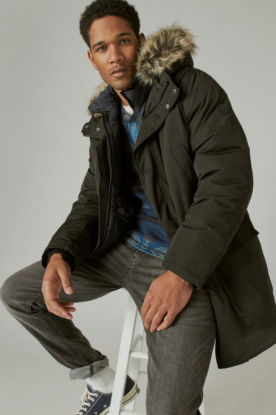 PARKA FAUX FUR TRIM JACKET, image 6