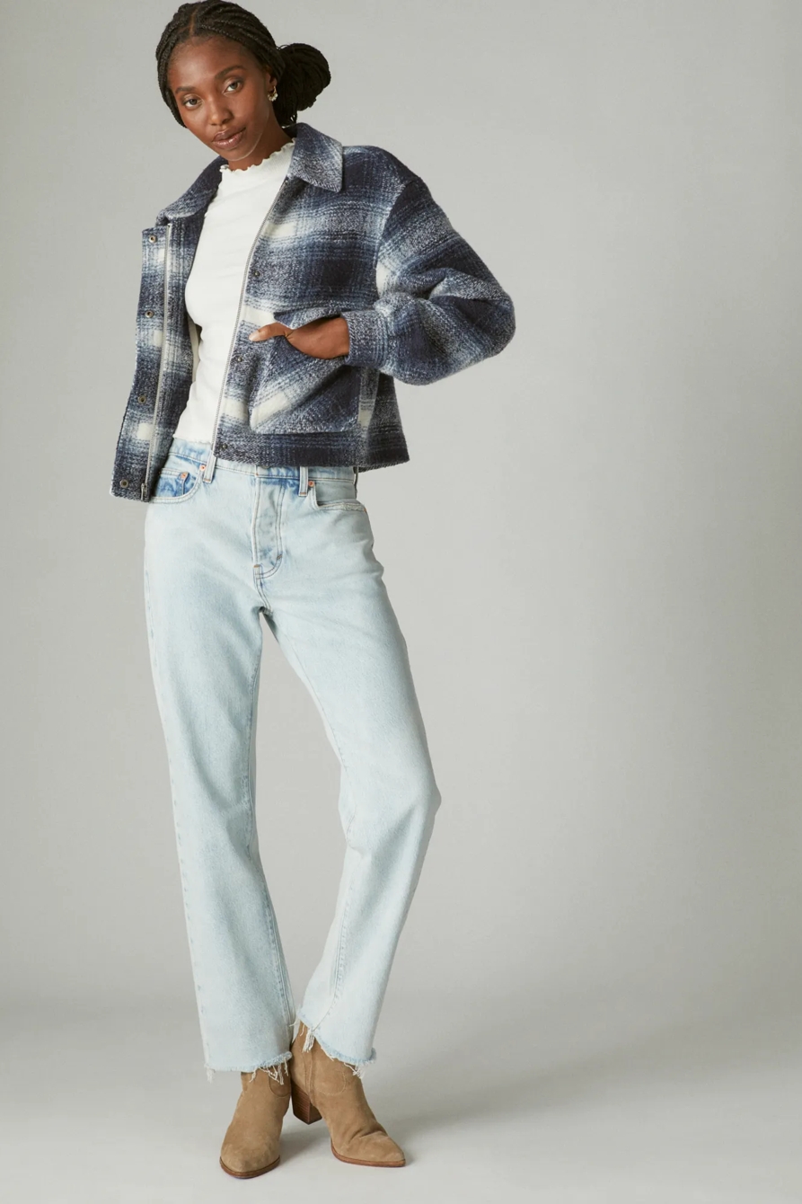 CROPPED PLAID JACKET, image 2