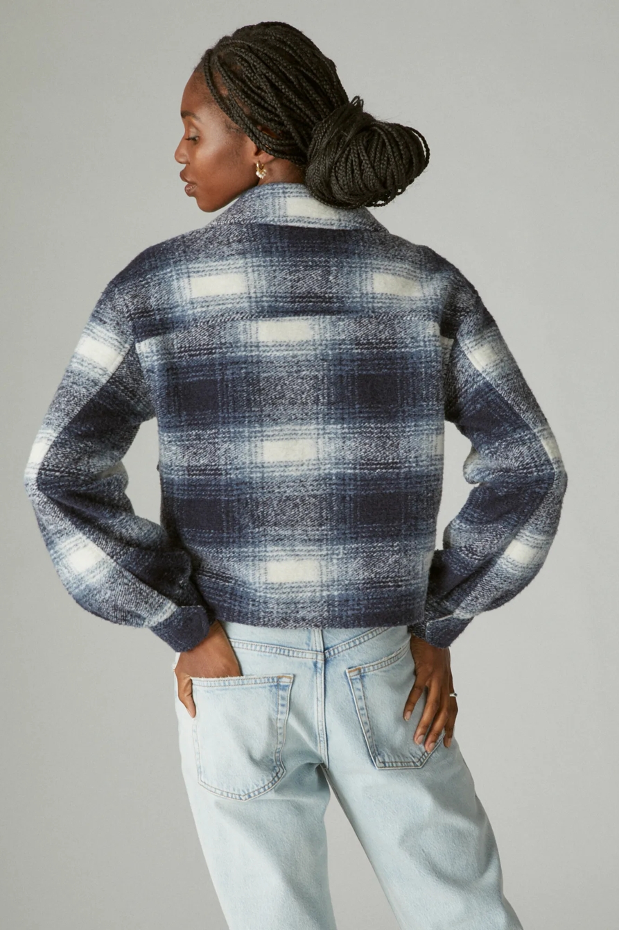 CROPPED PLAID JACKET, image 3