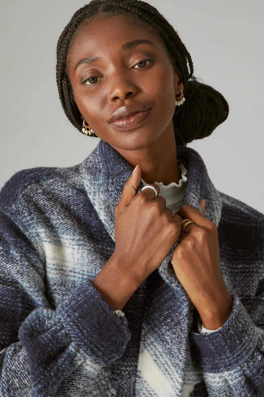 CROPPED PLAID JACKET, image 4