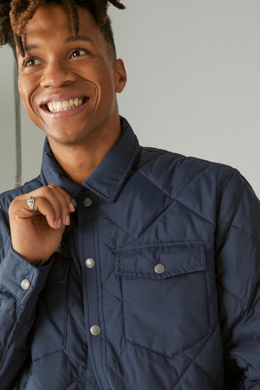 NYLON QUILTED PUFFER SHIRT JACKET, image 2