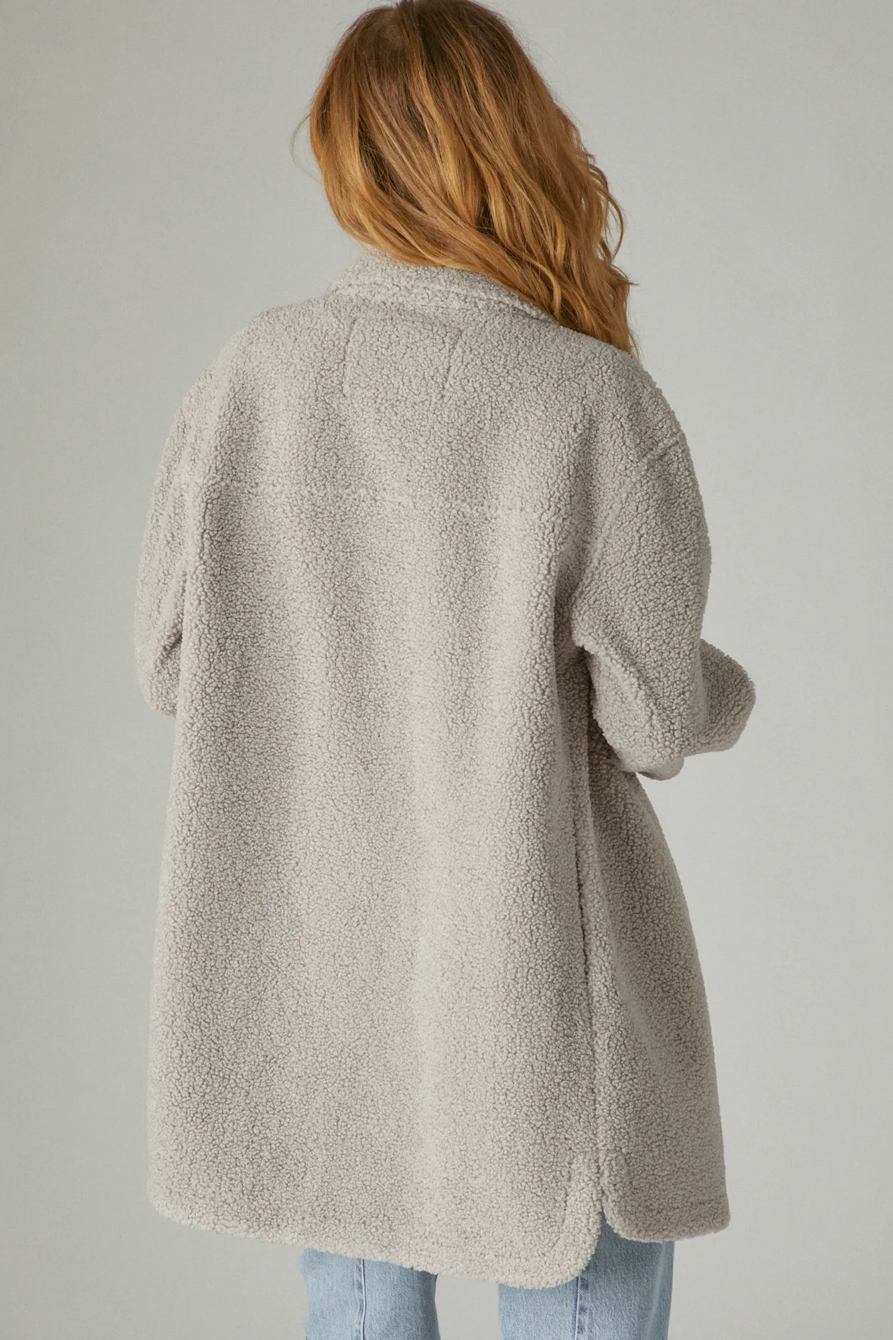 FAUX SHEARLING SHIRT JACKET, image 3