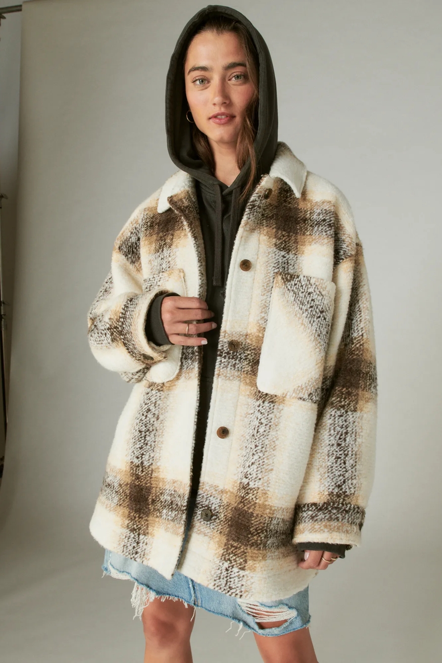 OVERSIZED PLAID SHIRT JACKET, image 3