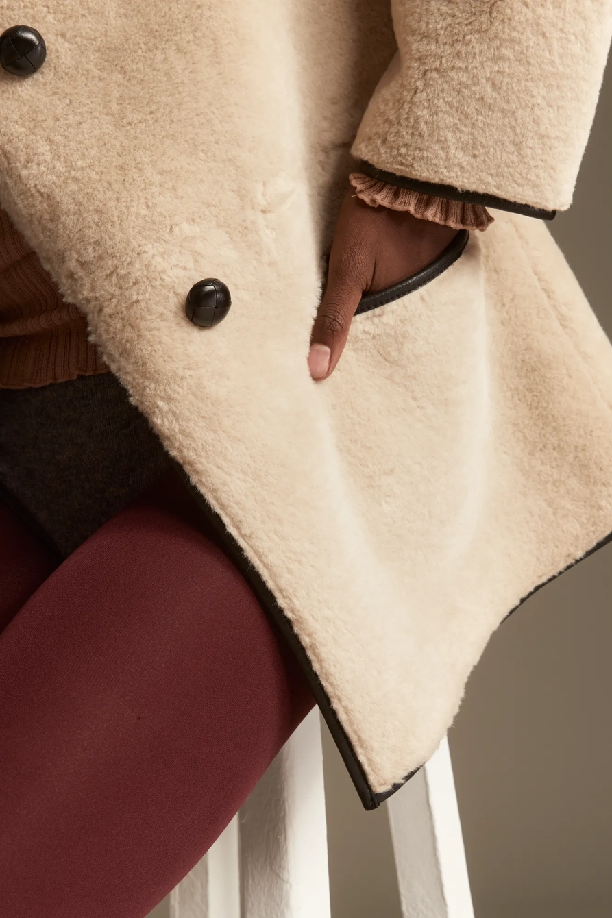 FAUX SHEARLING TOGGLE JACKET, image 5