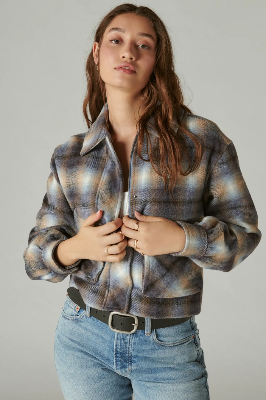 CROPPED PLAID JACKET, image 2