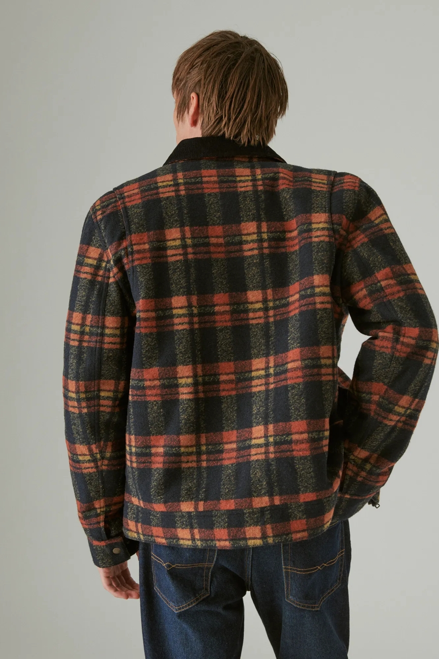 PLAID CORDUROY COLLAR BARN JACKET, image 3