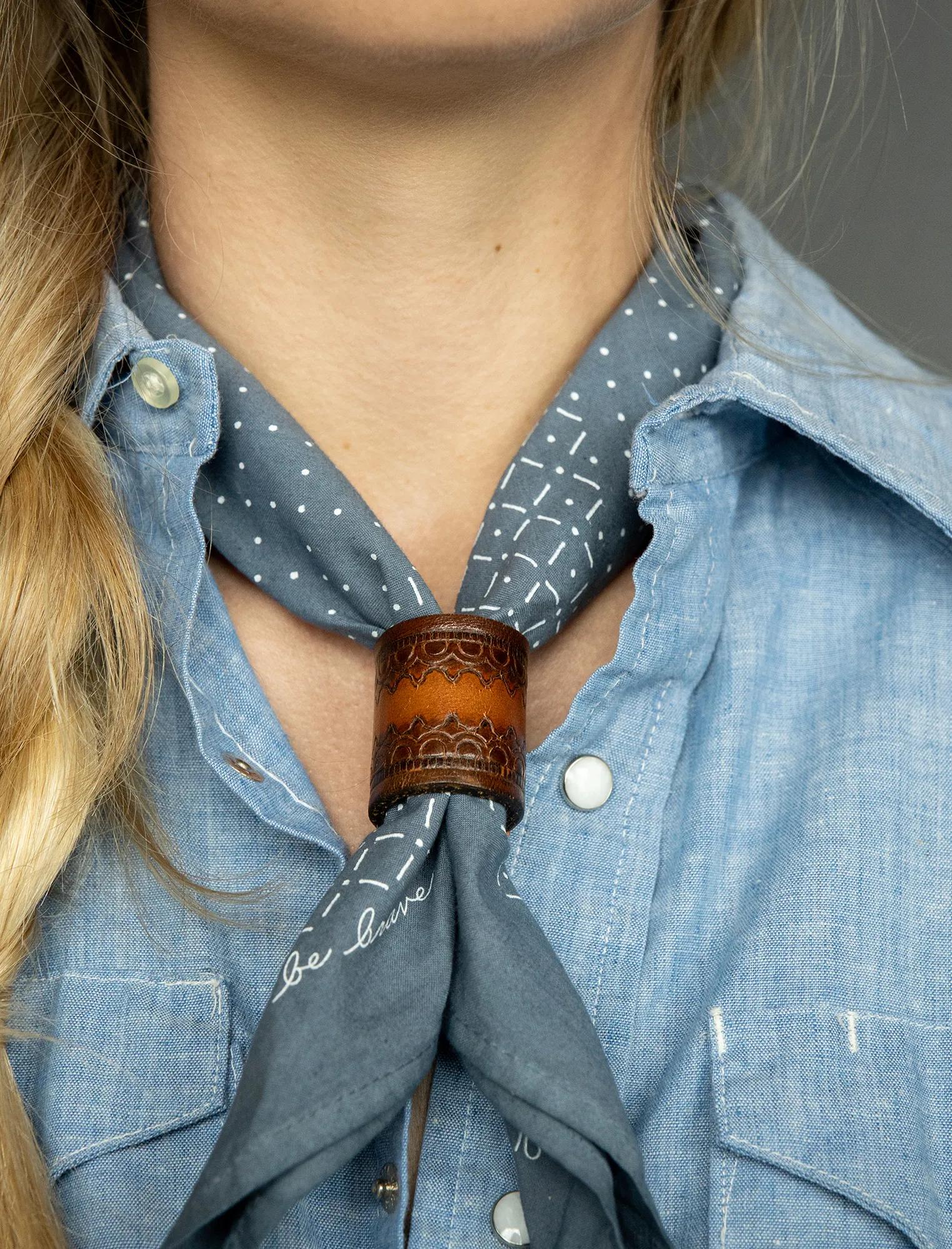 Jenni Earle Leather Bandana Slide, image 2