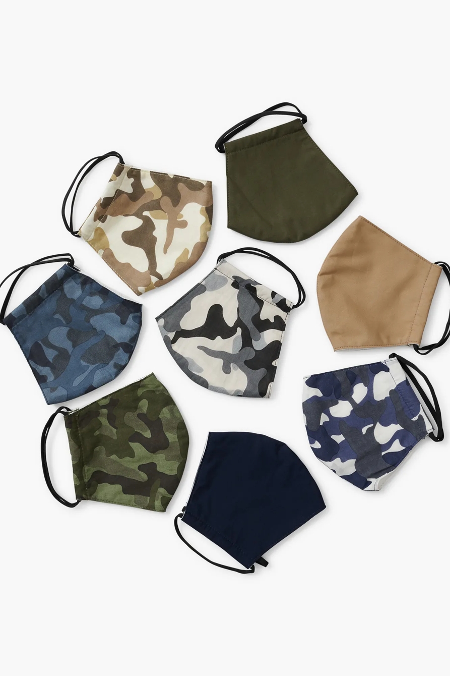 MULTU 8 PACK CAMO FACE MASK, image 2