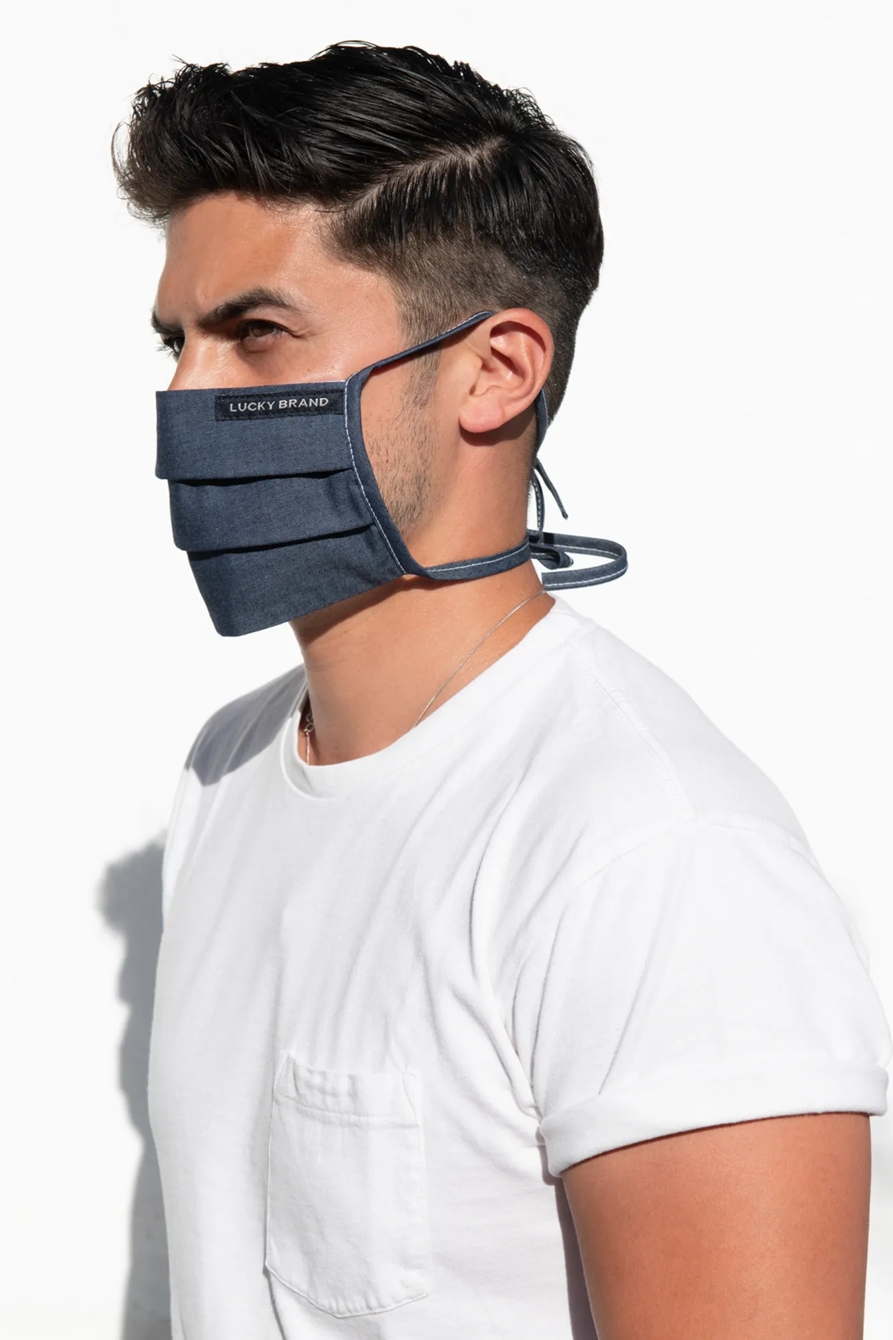 5 PACK PLEATED COTTON FACE MASK, image 3
