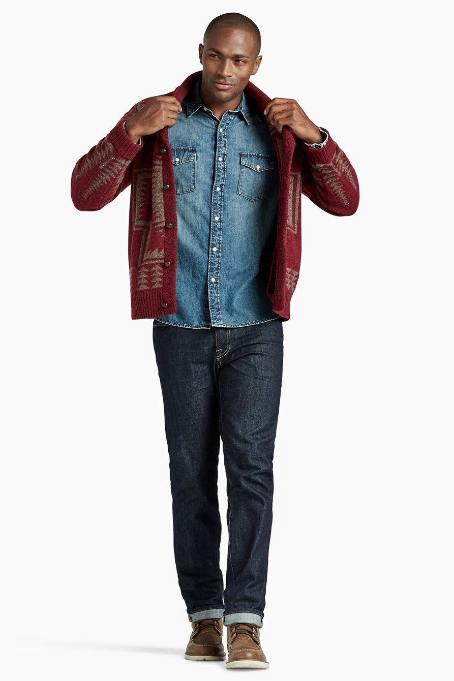 THE HARDING PENDLETON SHAWL COLLAR CARDIGAN, image 2