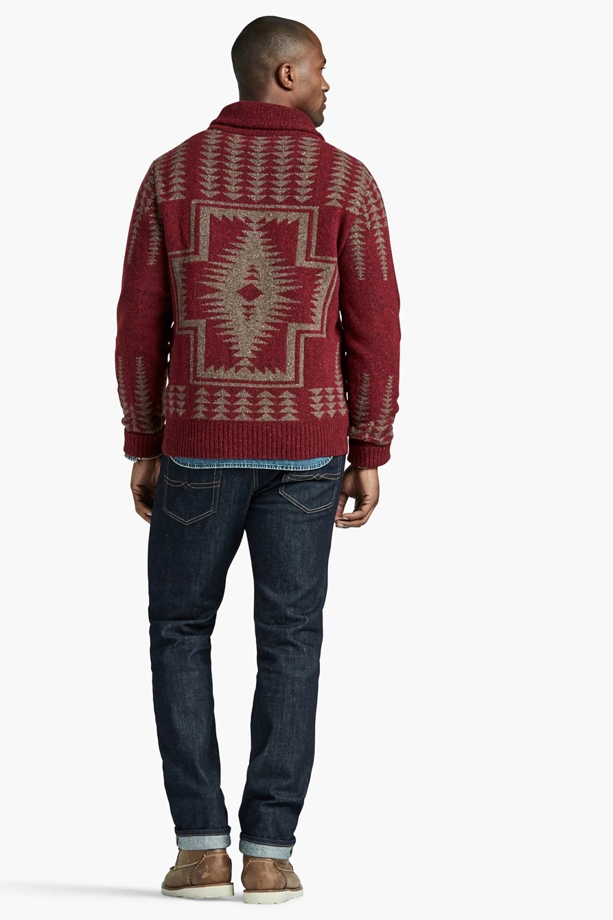 THE HARDING PENDLETON SHAWL COLLAR CARDIGAN, image 3