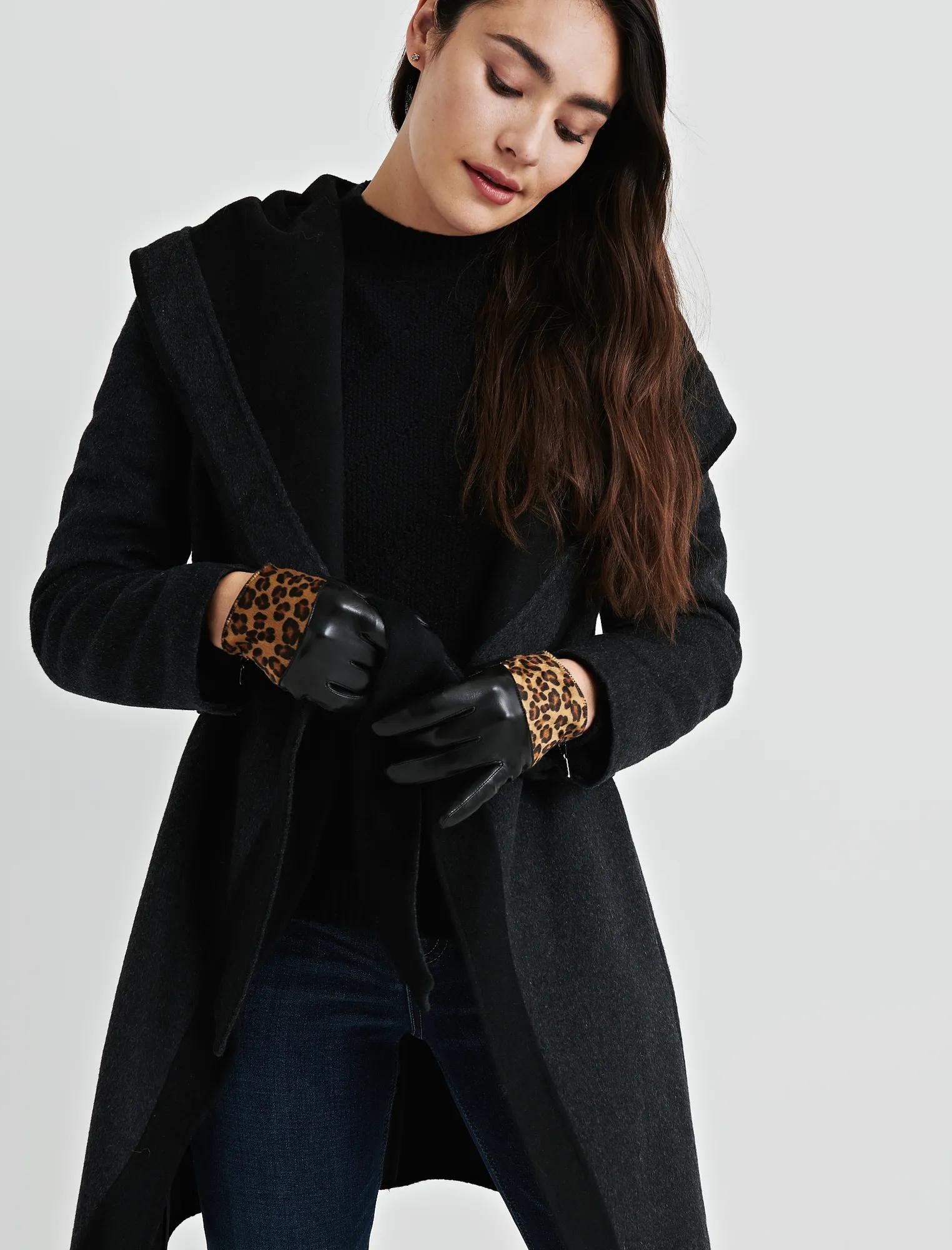 LEOPARD HAIRCALF GLOVES, image 2