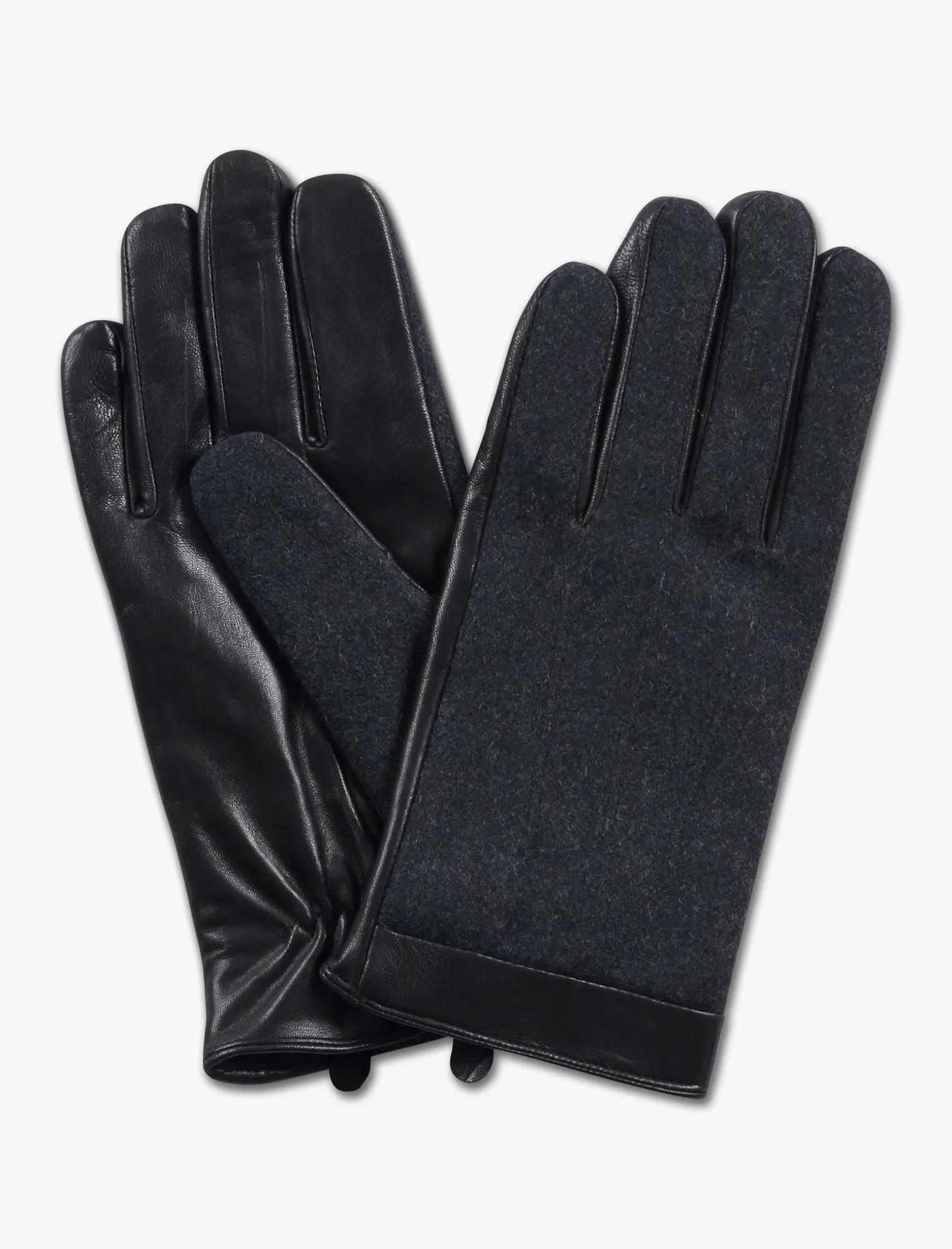 WOOL LEATHER GLOVES, image 1