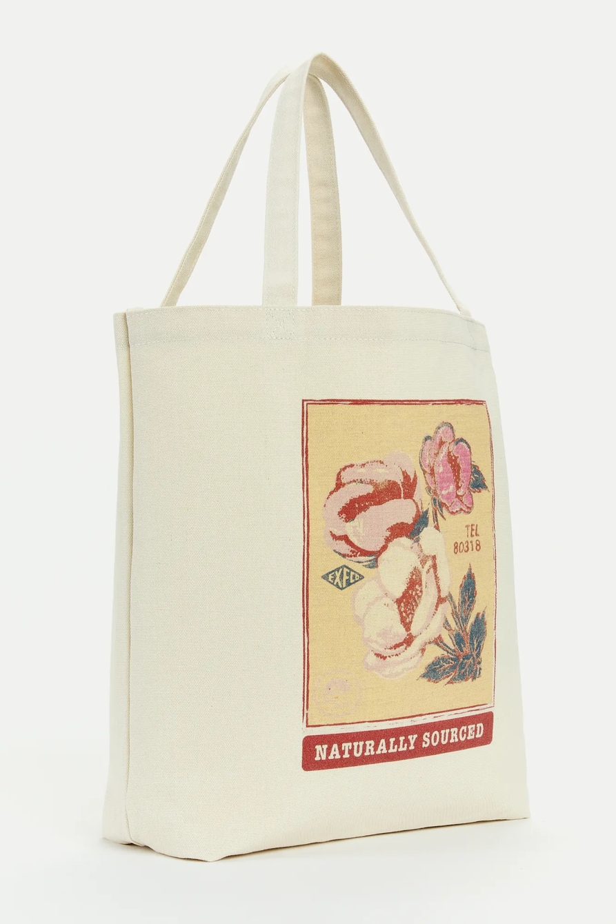 NATURALLY SOURCED FLOWER TOTE BAG, image 3