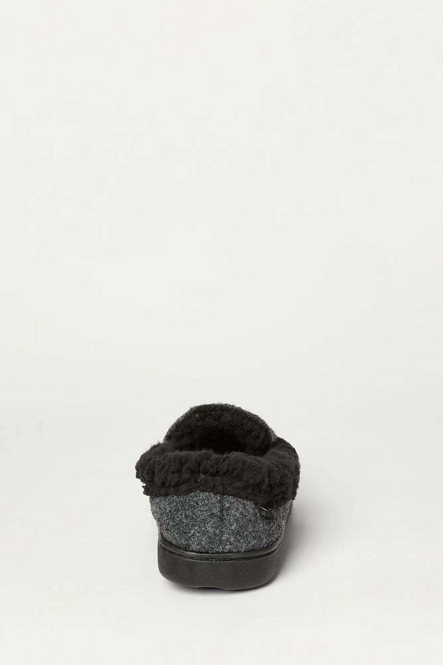 MEN'S FAUX WOOL SHERPA LINED SLIPPER, image 2