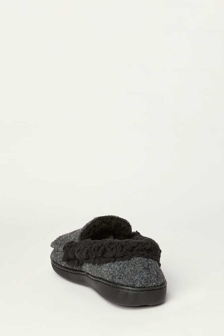 MEN'S FAUX WOOL SHERPA LINED SLIPPER, image 4