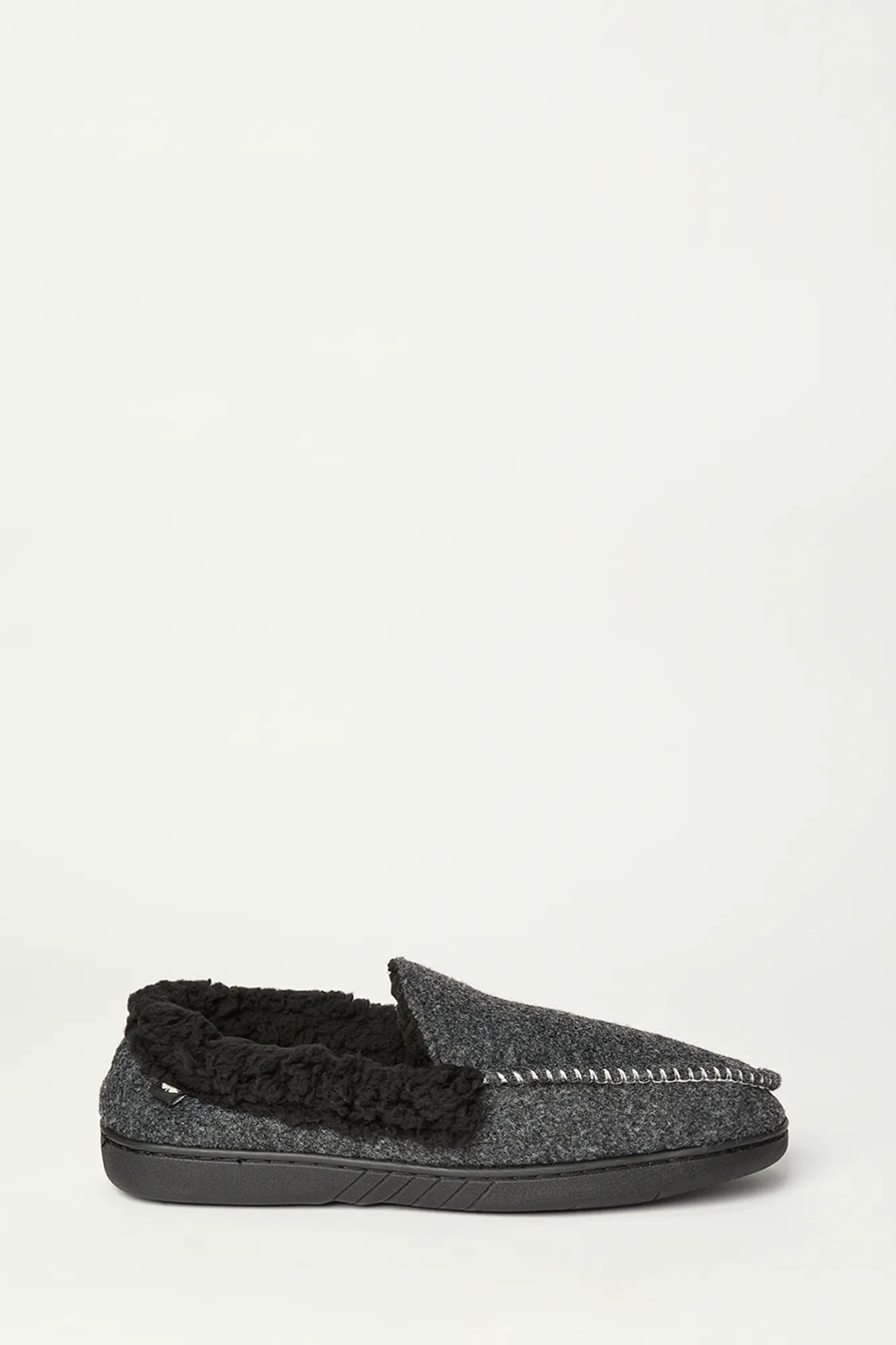 MEN'S FAUX WOOL SHERPA LINED SLIPPER, image 7
