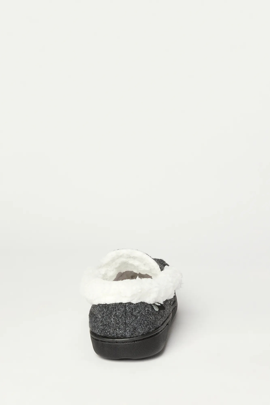 MEN'S FAUX WOOL SHERPA LINED SLIPPER, image 2