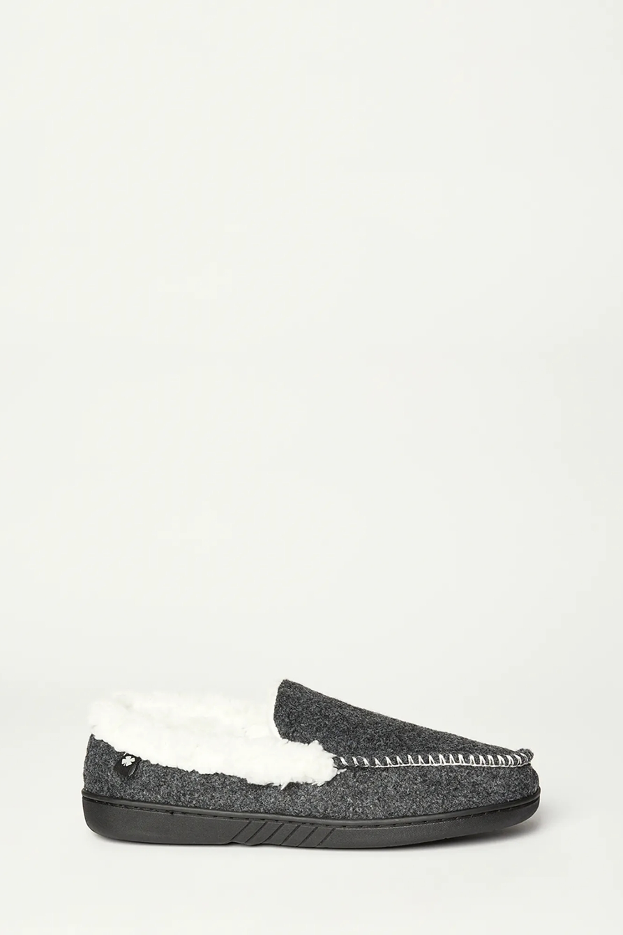MEN'S FAUX WOOL SHERPA LINED SLIPPER, image 7