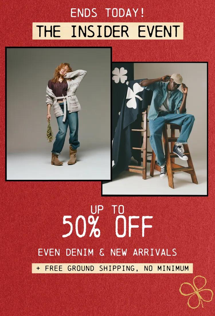 Insider Event Up To 50% Off Background
