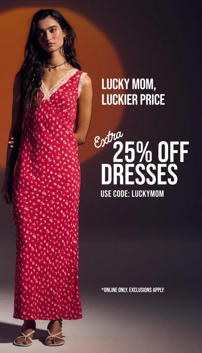 Extra 25% Off Dresses