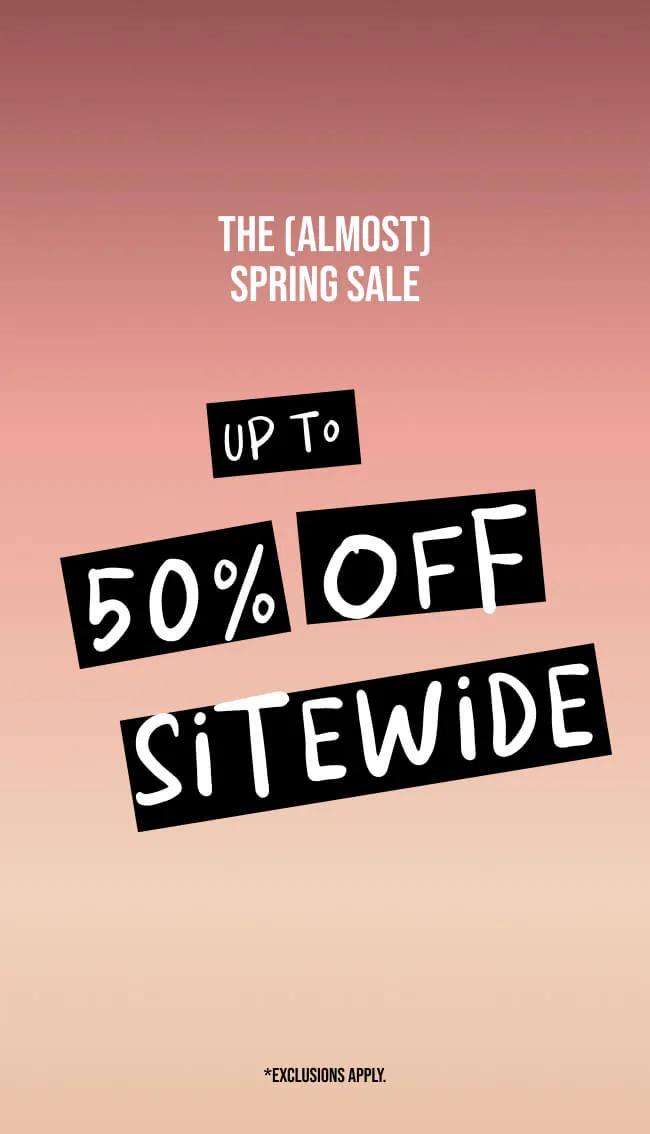 50% Off Sitewide
