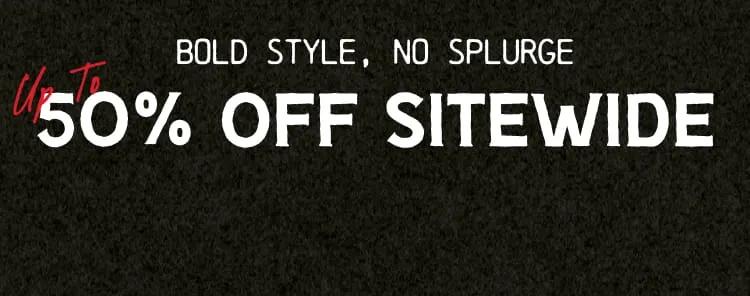 50% Off Sitewide Background