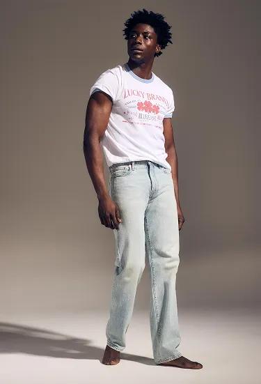 New in Denim Background