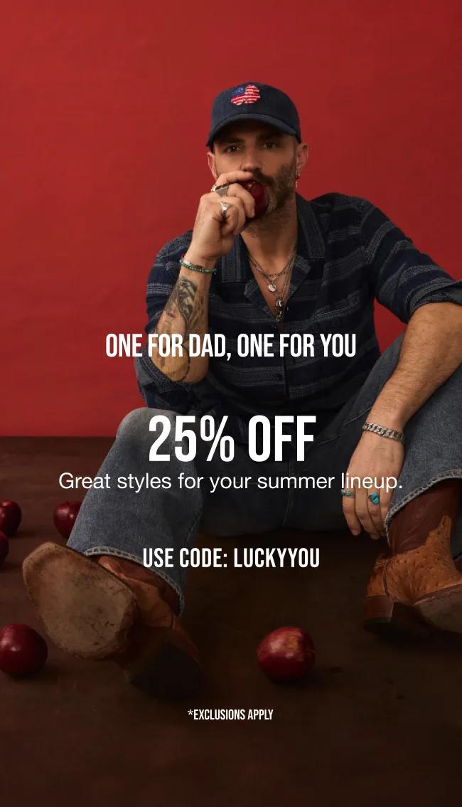 25% Off. Use Code: LUCKYYOU