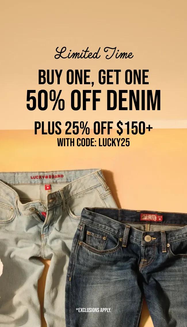 BOGO 50% Off Denim