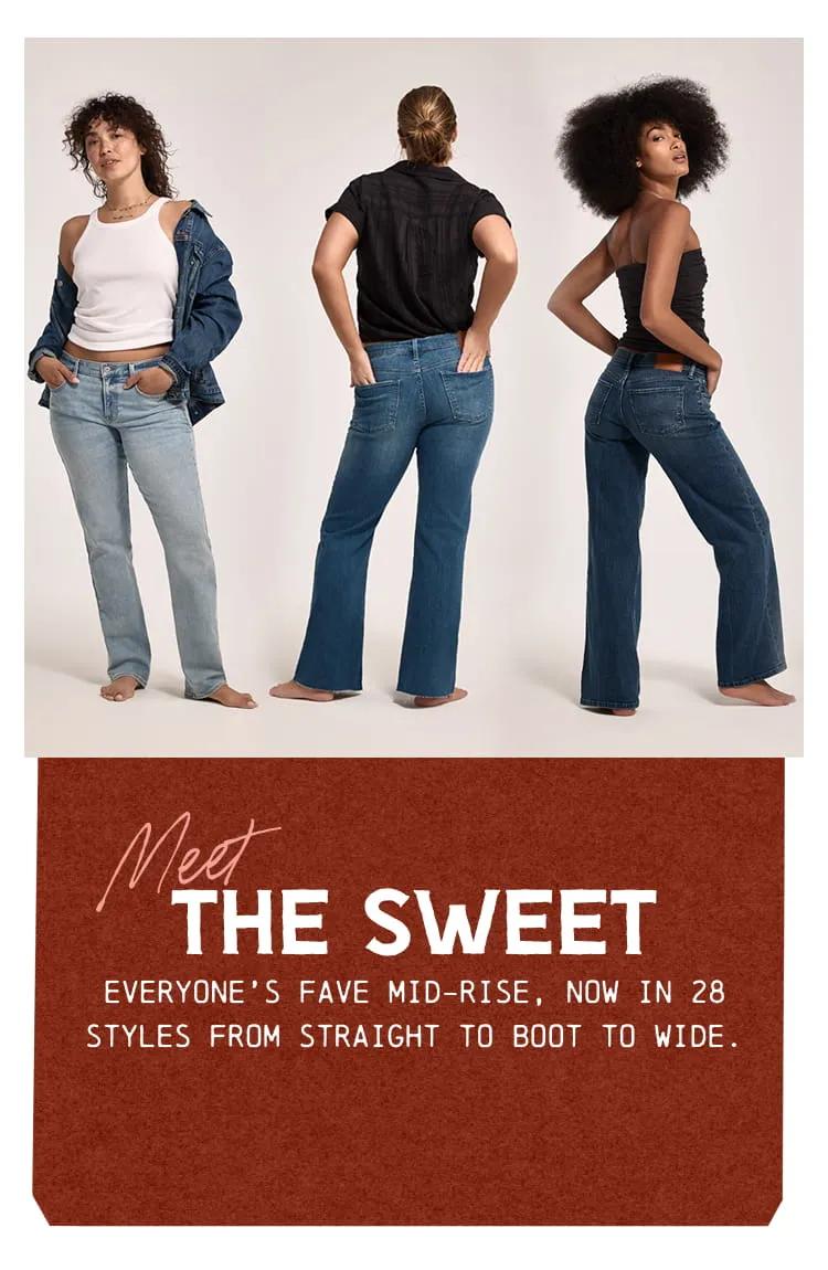 Meet the Sweet, Everyone's Fave Mid-Rise, Now in 28 Styles From Straight To Boot To Wide Background